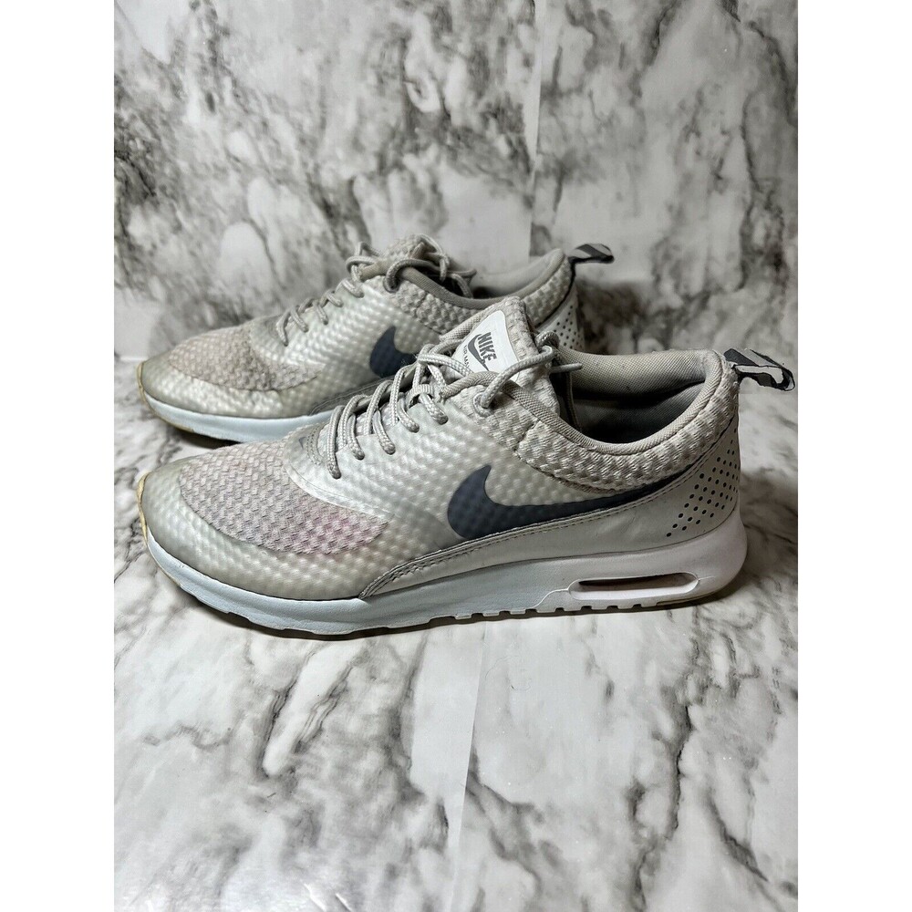 NIKE Air Max THEA Print Mesh Running Sneaker Light Base Grey Women's Size 9.5